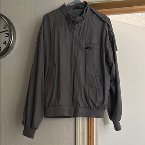 Members Only Charcoal Windbreaker Jacket